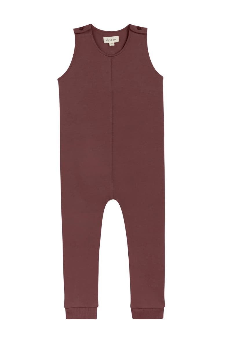 Bird Seam Collection - Bodysuit + Overalls, Alternate, color, Cream Burgundy