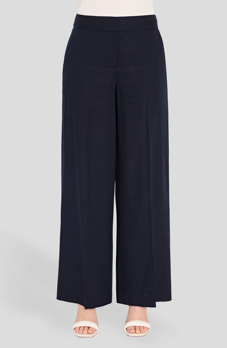 Tahari ASL Wide Leg Pants, Main, color, New Navy