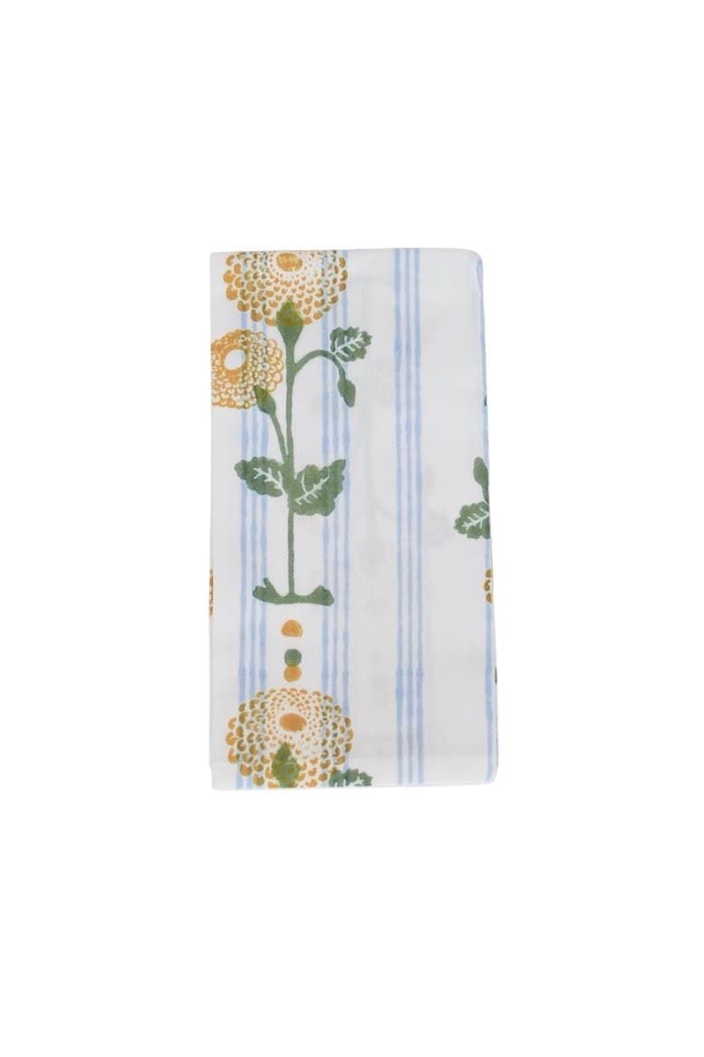 Marigold Stripe Napkins - Set of 4, Alternate, color, Uniform Blue