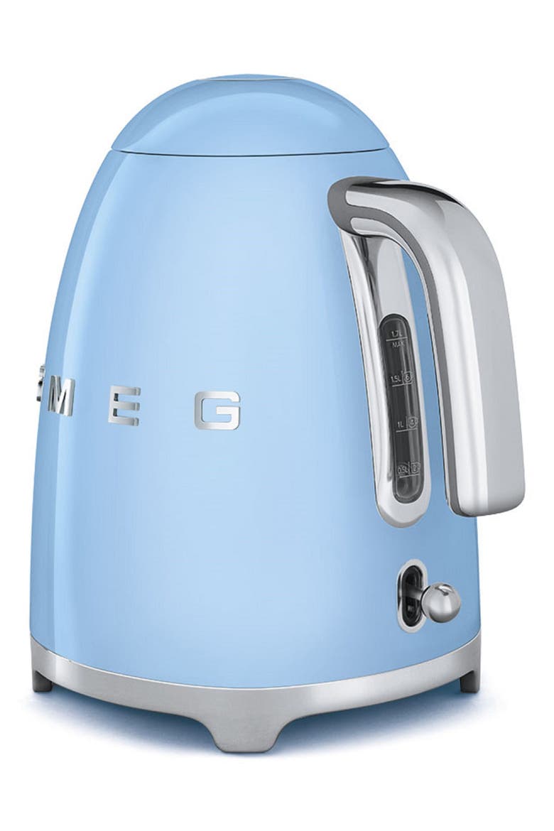 '50s Retro Style Electric Kettle, Alternate, color, BLUE