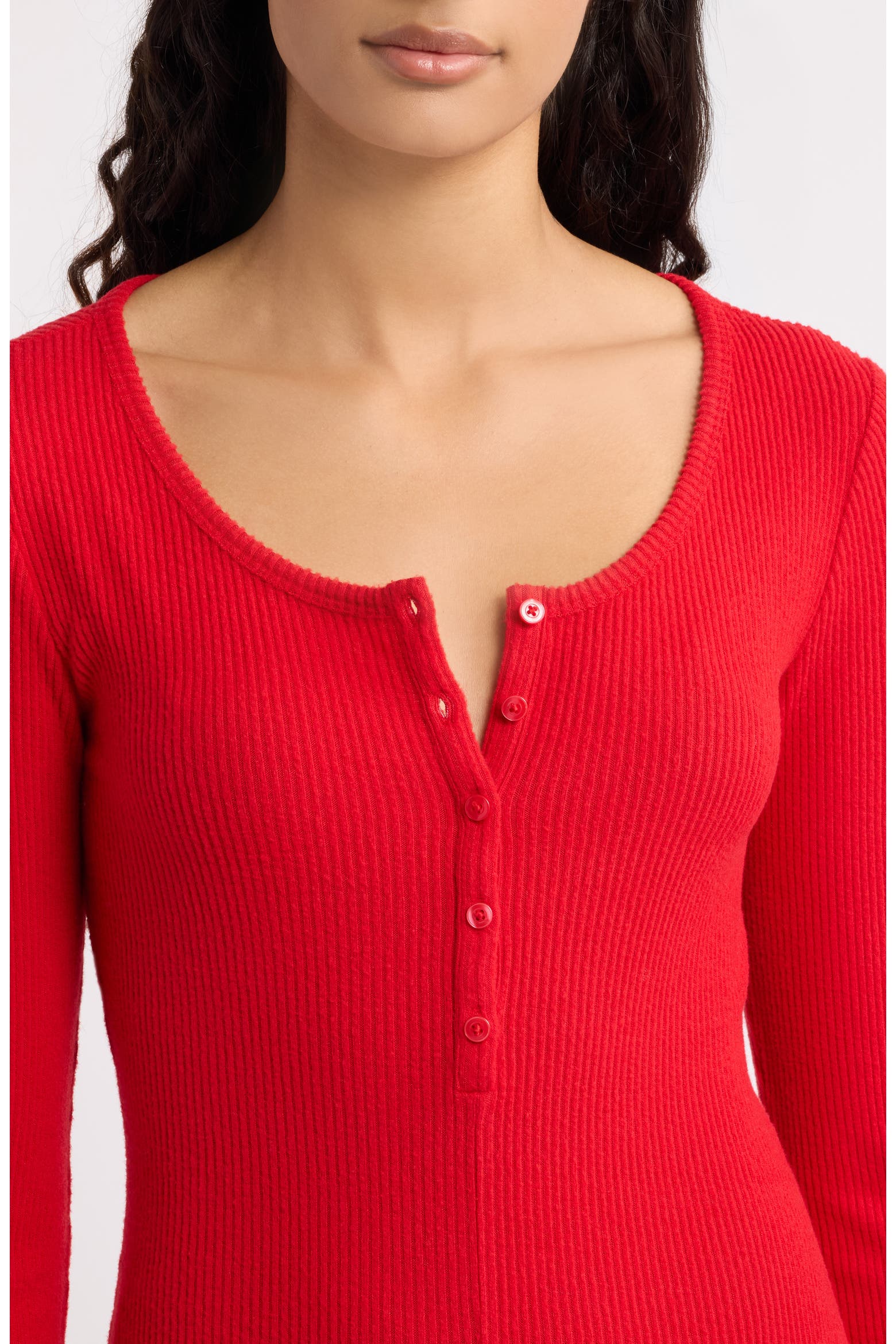 Cozy Rompers Open Edit Cozy Hacci Sleep Romper (Women) | Nordstrom