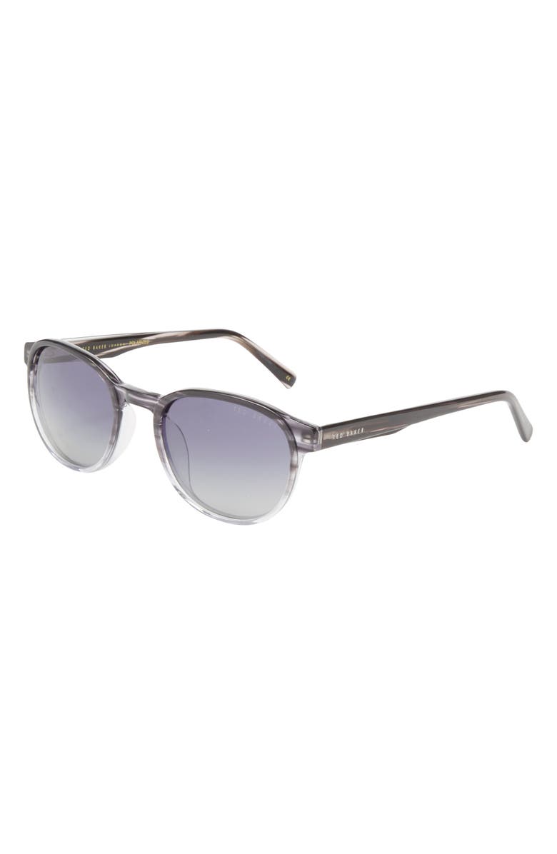 Ted Baker London 51mm Round Polarized Sunglasses, Alternate, color, 