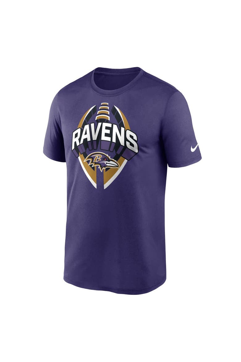 Men's Nike Purple Baltimore Ravens Legend Icon Performance T-Shirt, Alternate, color, Purple