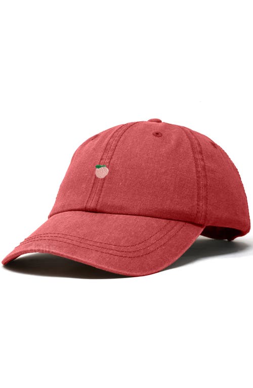 Dalix Lil Peach Dad Cap In Red