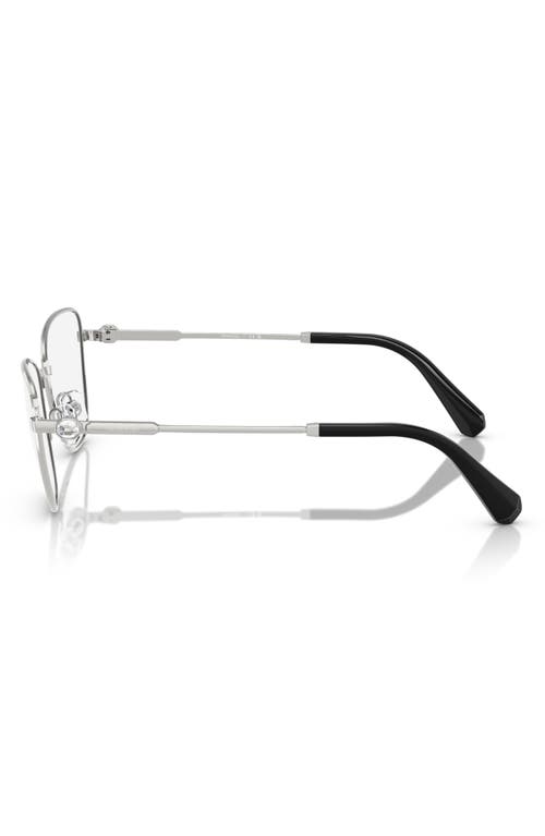 Swarovski 53mm Cat Eye Optical Glasses In Silver
