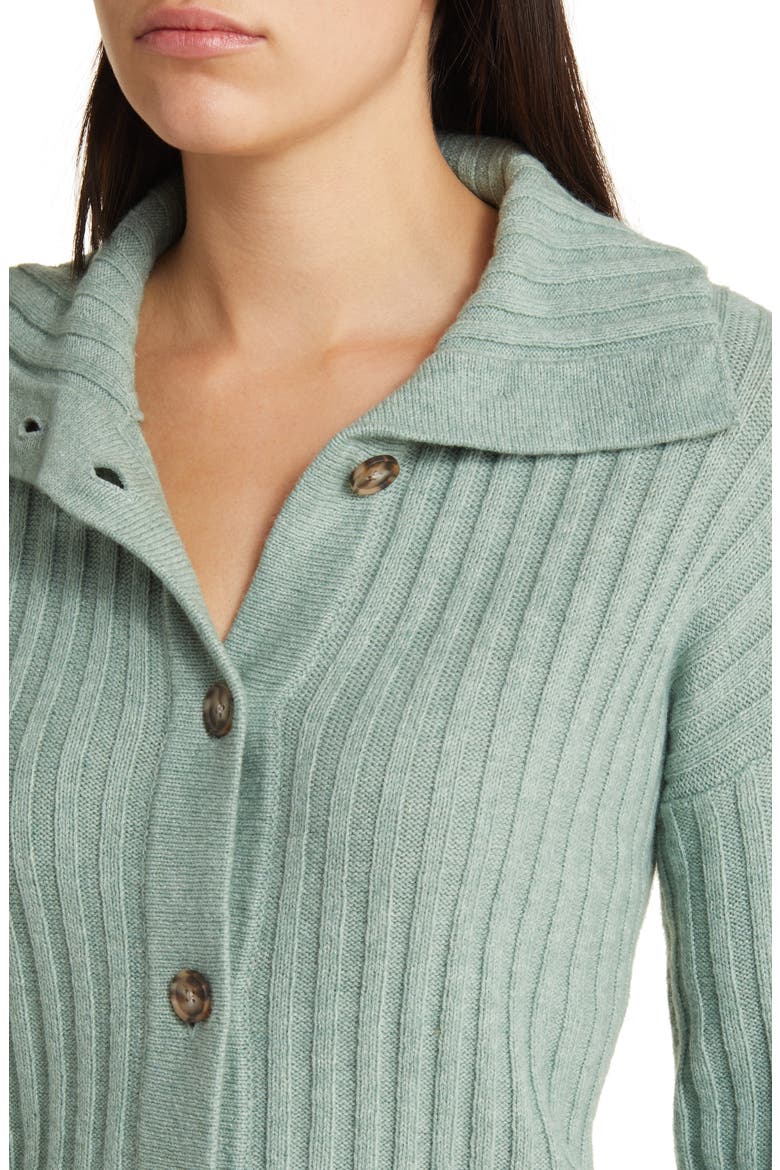 Wool Blend Oversize Collar Cardigan, Alternate, color, CAROLINA BLUE