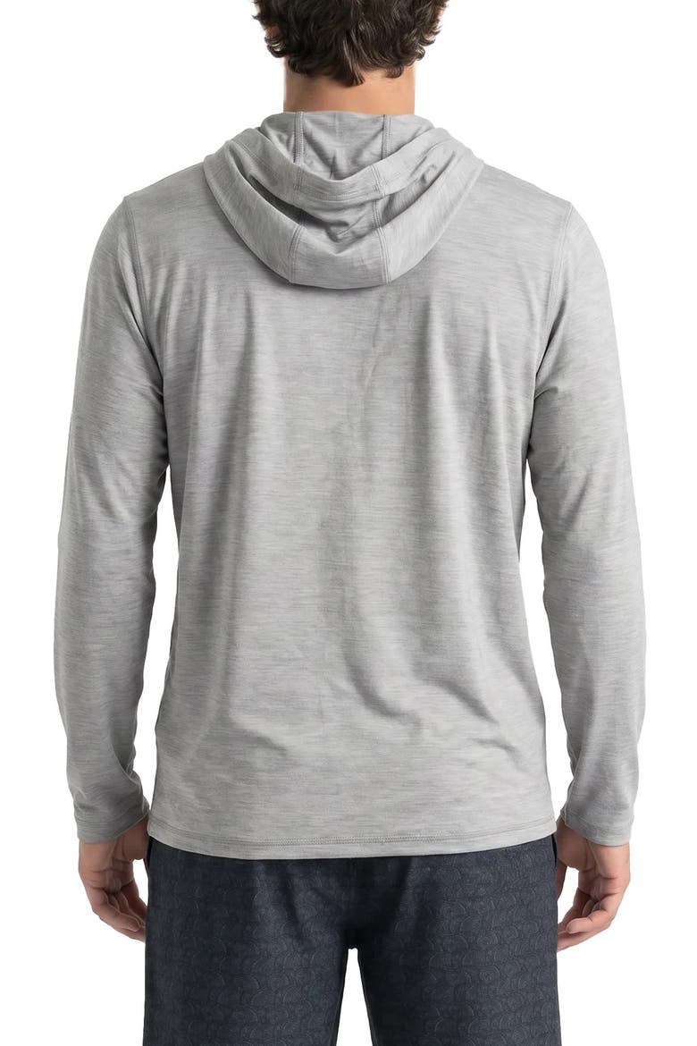 Core Heather Hooded Rashguard, Alternate, color, ALLOY