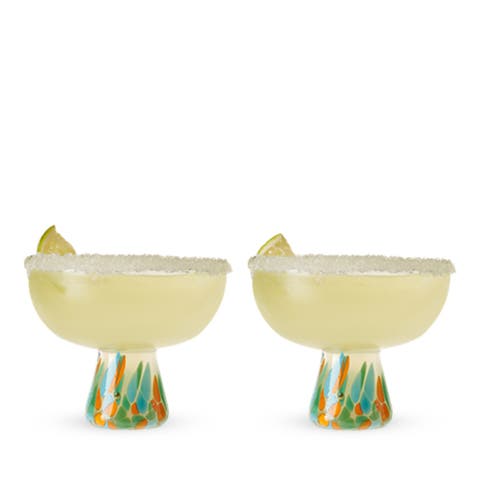 Segunda Vida Viajar Margarita Glasses Set of 2