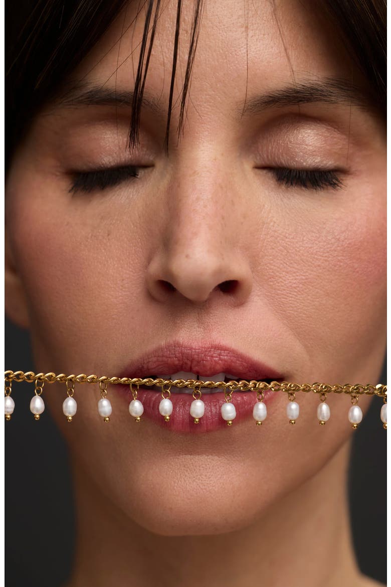 Vicentina Freshwater Pearl Necklace, Alternate, color, WHITE
