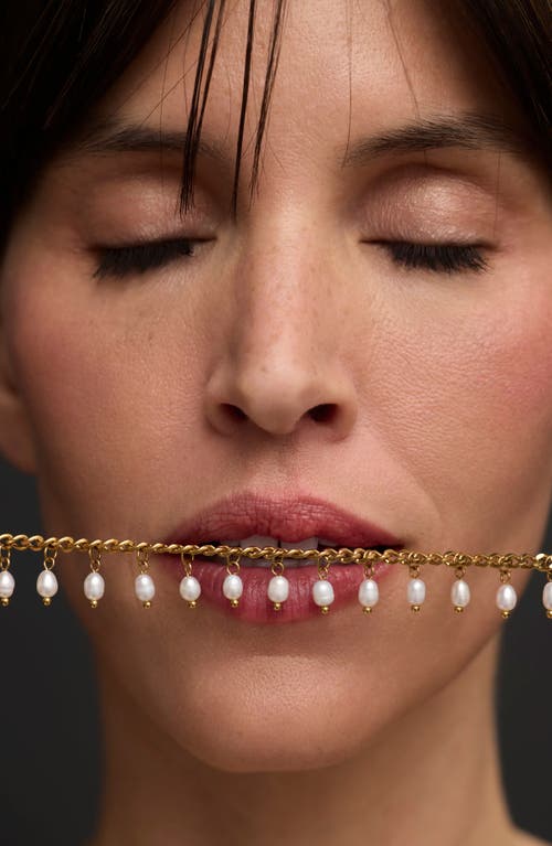 St. Moran Vicentina Freshwater Pearl Necklace In White