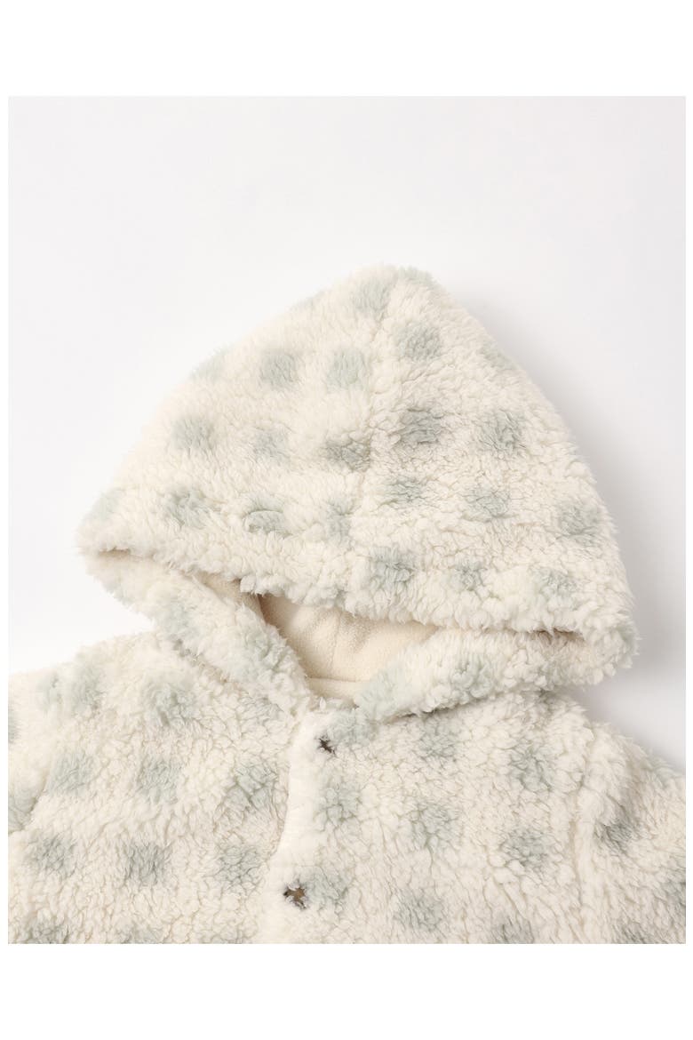 Hooded Fleece Jumpsuit, Alternate, color, NATURAL
