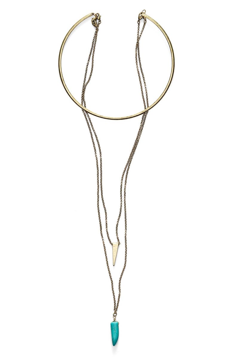 BP. 3-in-1 Choker Necklace, Alternate, color, 