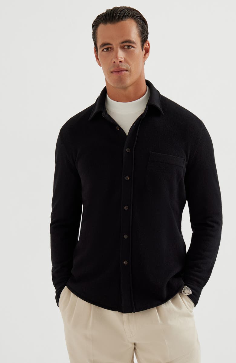 Brunello Cucinelli Knit shirt, Alternate, color, Black