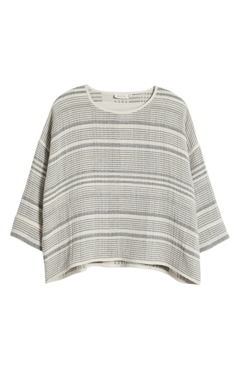 Masai Copenhagen Beccato Texture Stripe Top, Alternate, color, 