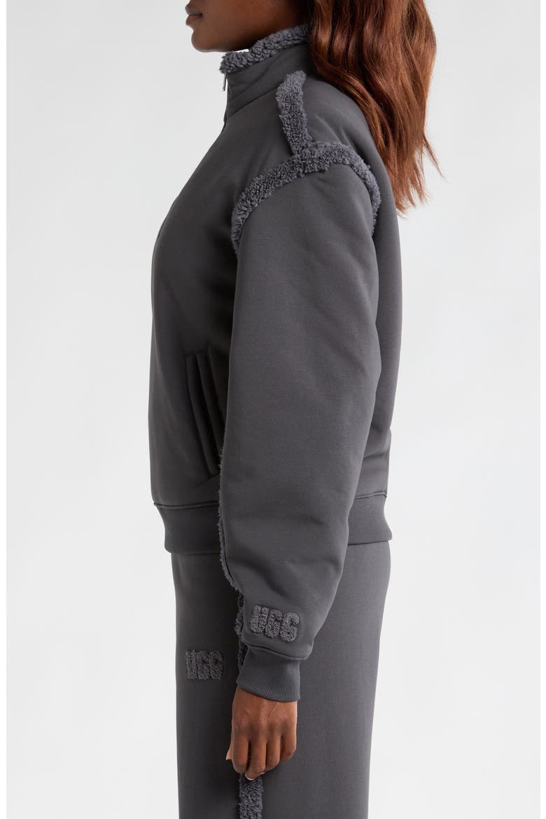 Lydi Bonded Fleece Half Zip Pullover, Alternate, color, INK