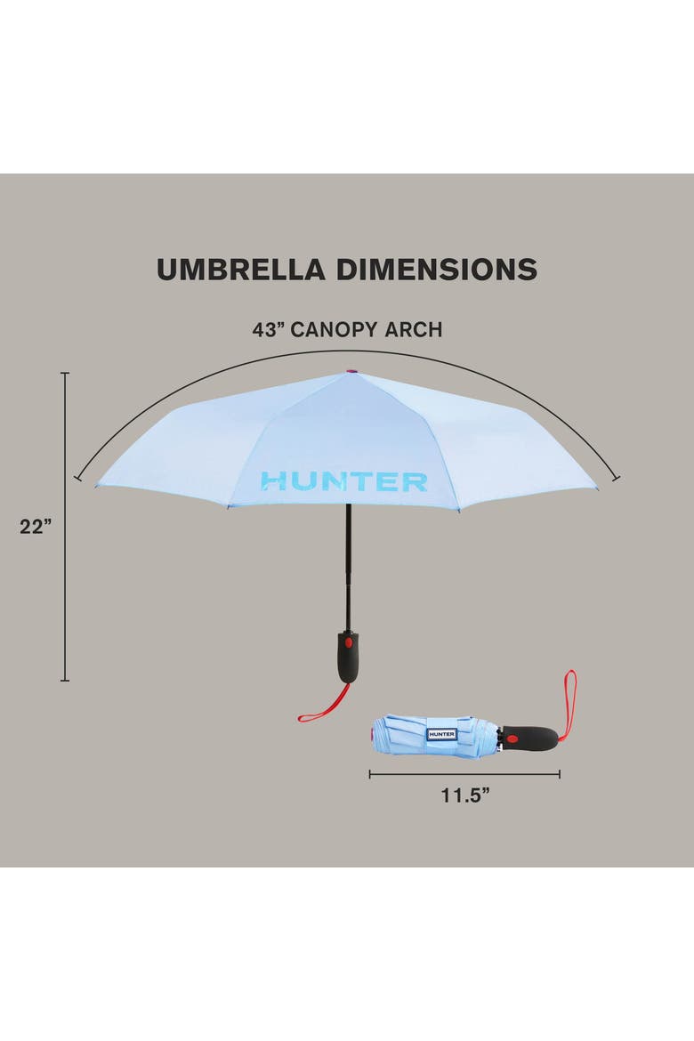 Double Sided Compact Umbrella, Alternate, color, Nantucket Breeze/Red