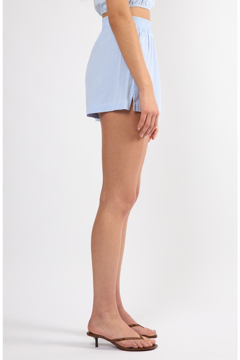 Everyday Stripe Cotton Shorts, Alternate, color, BLUE STRIPE