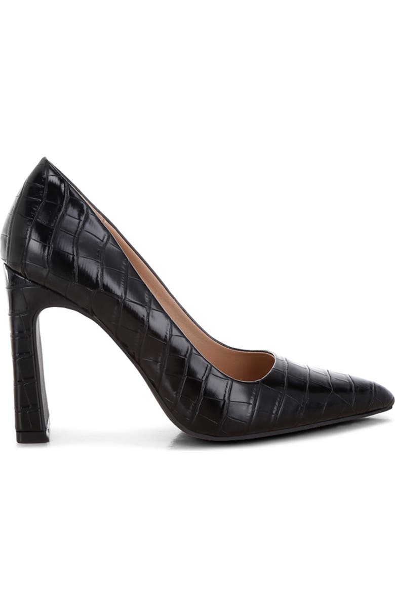 LONDON RAG Scheba Croc Embossed Pump, Alternate, color, Black