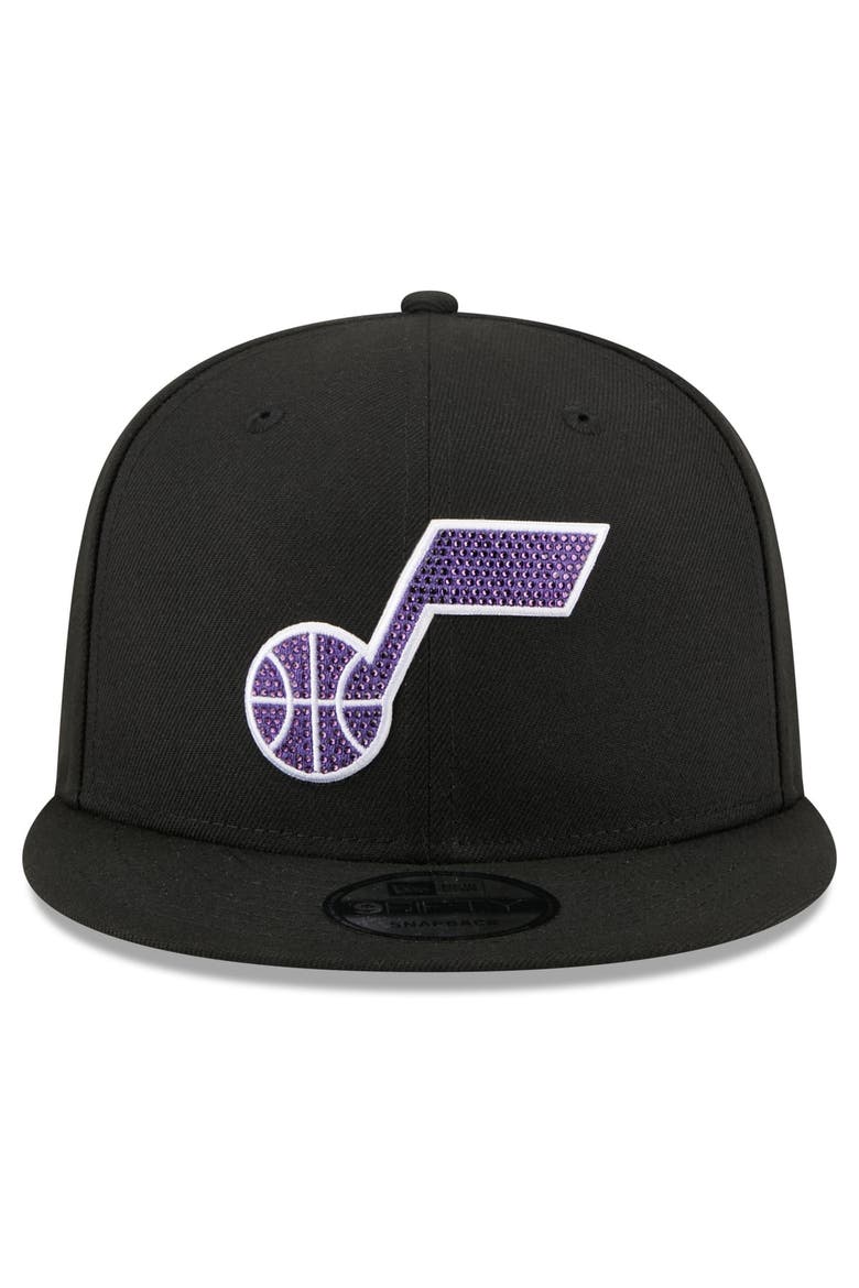 Men's New Era Black Utah Jazz 2026 NBA Draft Crystal 9FIFTY Snapback Hat, Alternate, color, Black