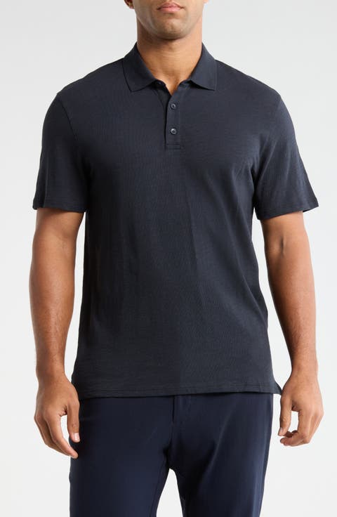 Short Sleeve Slub Polo