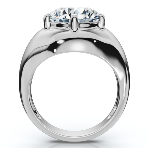 Bliss Diamond Certified 5ct Bryn Diamond Solitaire Engagement Ring 14k Gold Or Pt Lab Grown In Silver