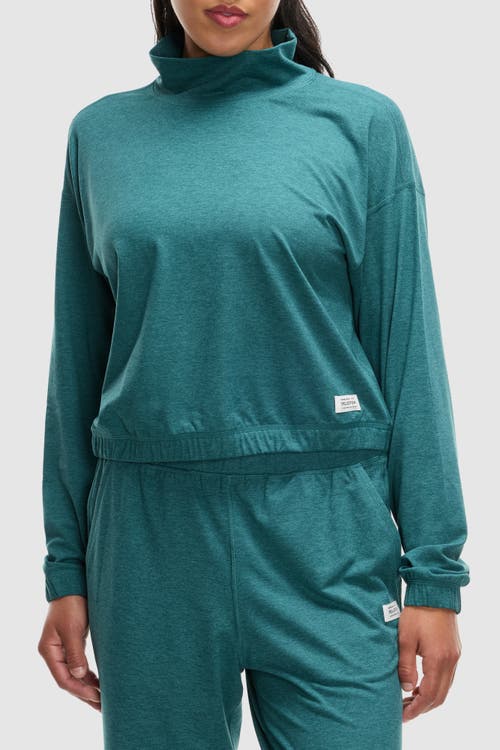 Peloton Dreamblend Funnel Neck In Teal