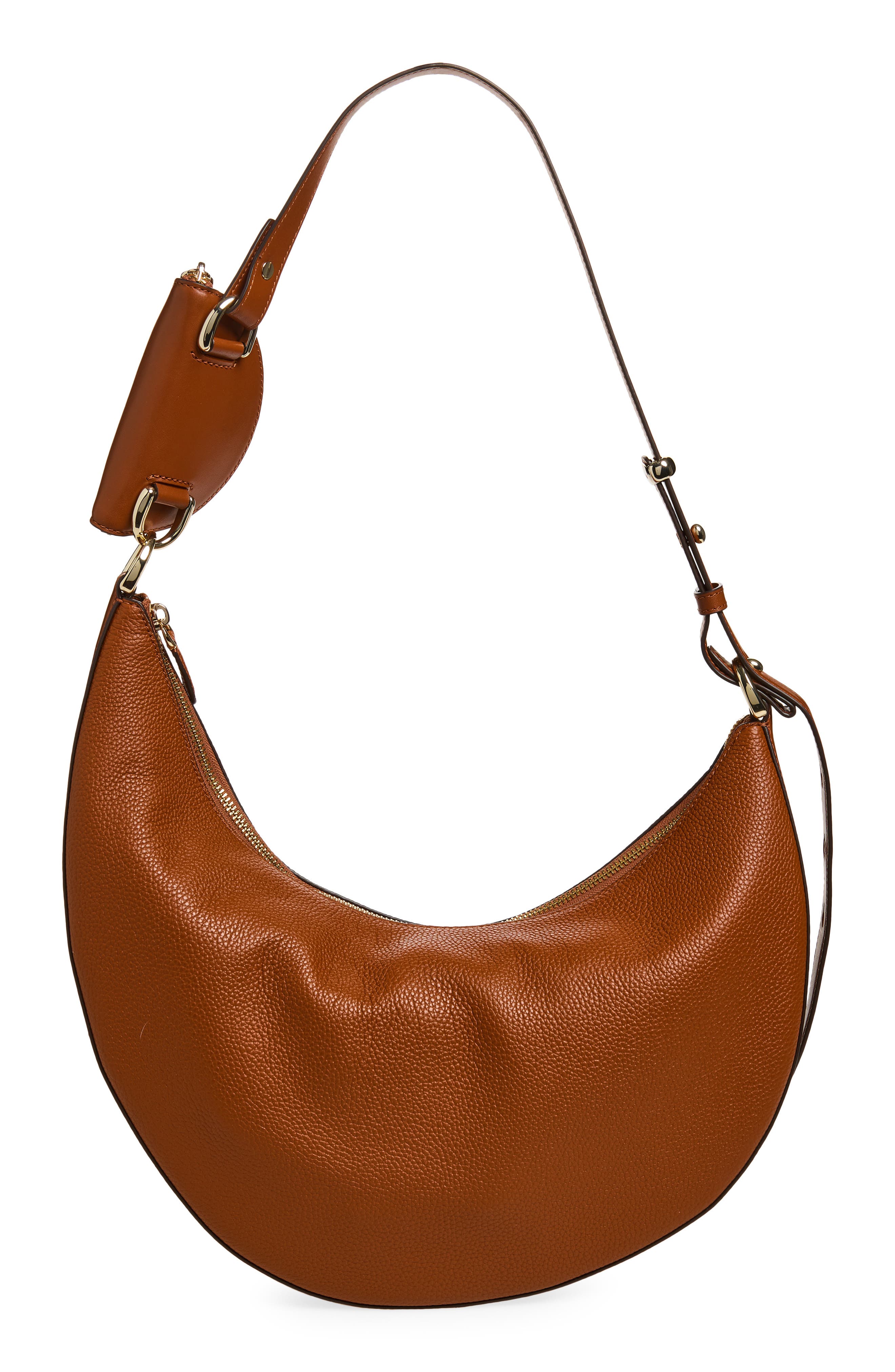 large duo pebbled leather crossbody bag, Alternate, color, SOUTHWEST DESERT
