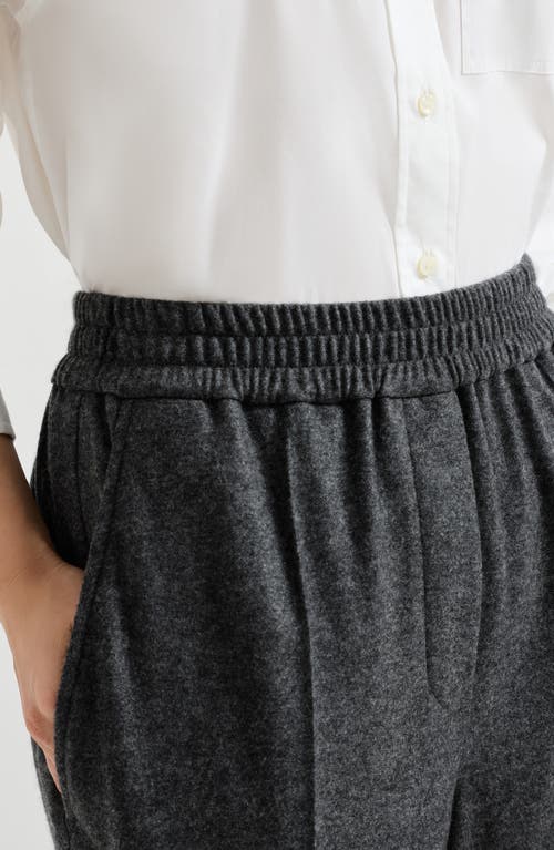 Brunello Cucinelli Cashmere Jersey Trousers In Blue