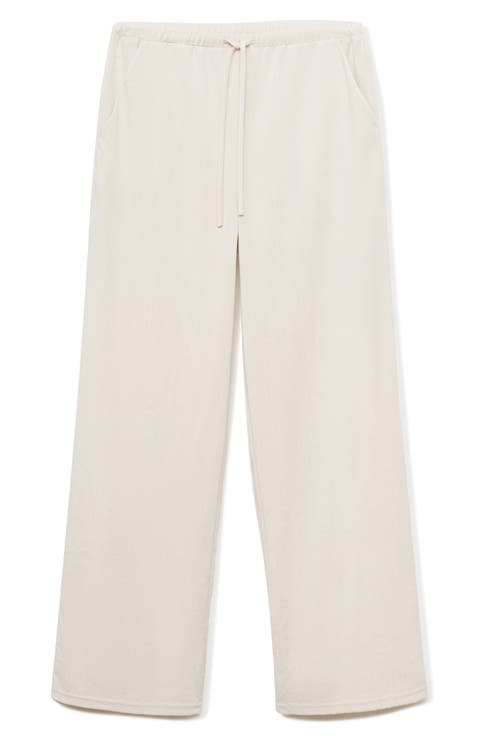 Drawstring Straight Leg Pants