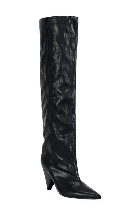 Rembrandt Pointed Toe Knee High Boot
