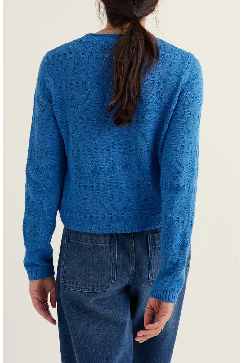 Kinter Organic Cotton Crewneck Sweater, Alternate, color, SAILBOATS