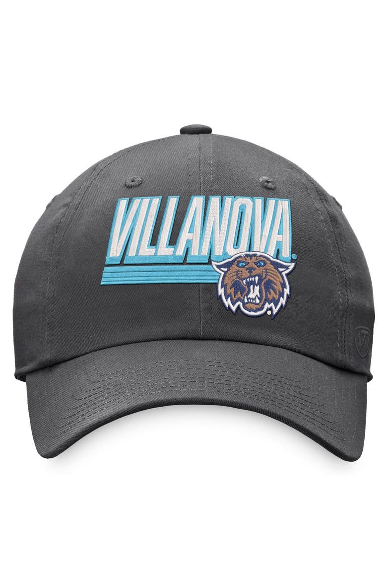 Men's Top of the World Charcoal Villanova Wildcats Slice Adjustable Hat, Alternate, color, Charcoal