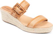 patricia green Soleil Bamboo Buckle Espadrille Wedge Sandal