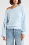 Abound Eyelash Knit Off-the-Shoulder Sweater