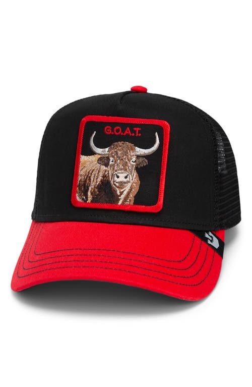 Goorin Bros. The Goat Steer Trucker Hat in Black 