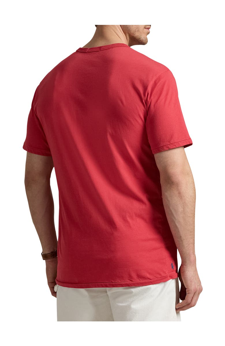 Polo Ralph Lauren Big & Tall India Plaid-Logo Jersey T-Shirt, Alternate, color, Starboard Red