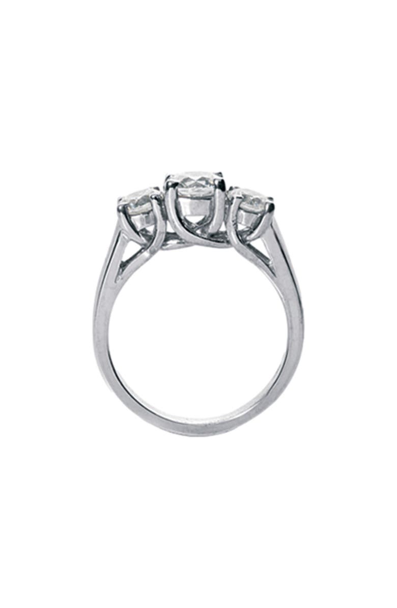 Bliss Diamond 2ct Three Stone Lab Grown Diamond Engagement Ring 14K Gold, Alternate, color, 