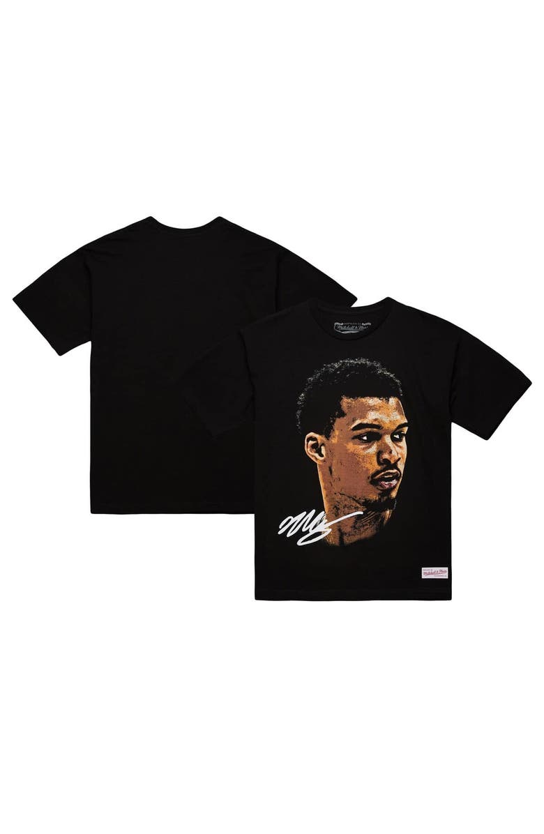 Mitchell & Ness Unisex Mitchell & Ness Victor Wembanyama Black NBA Real Big Face Player T-Shirt, Main, color, Black