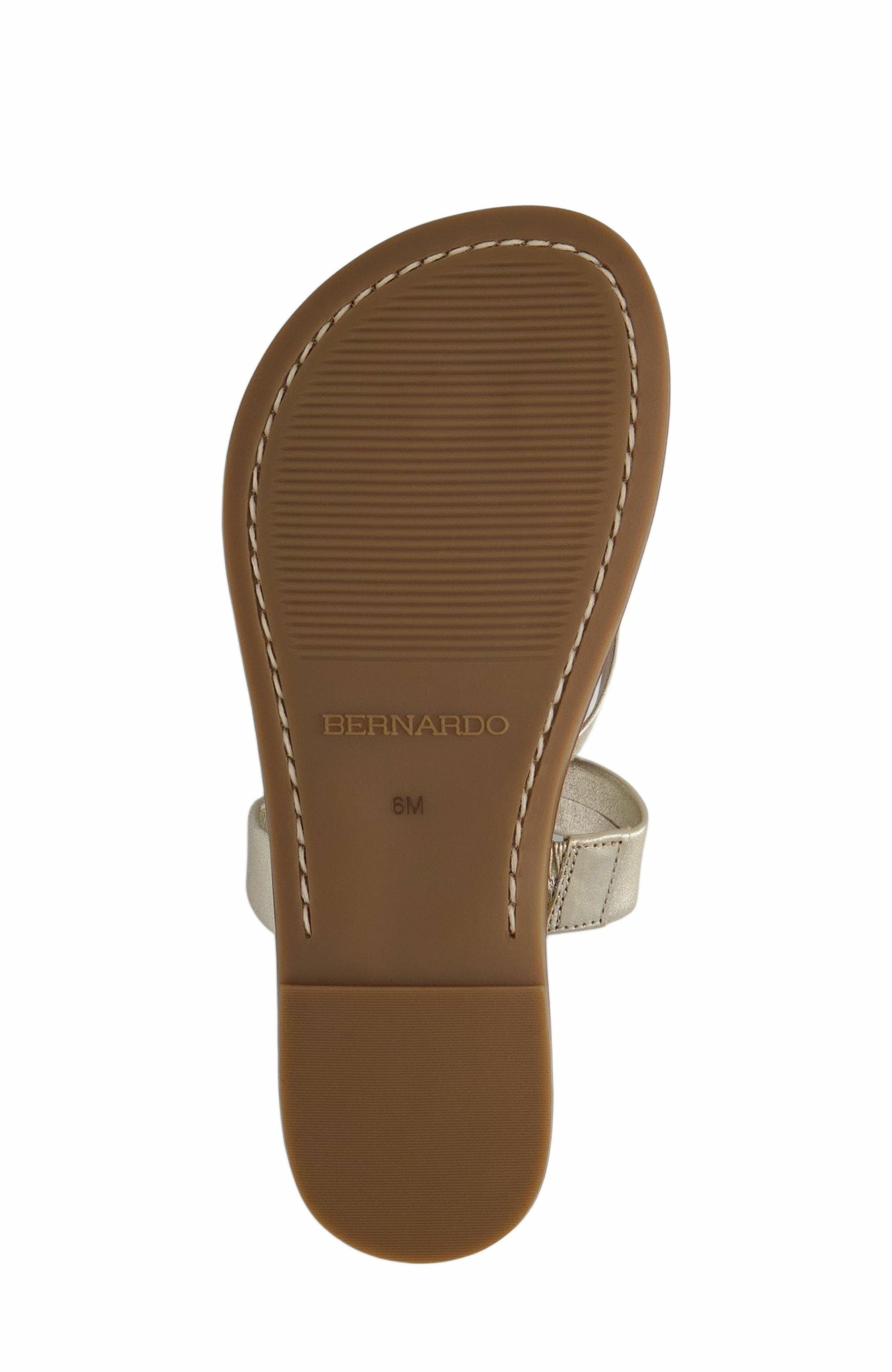Bernardo Footwear Leia Thong Sandal, Alternate, color, Champagne