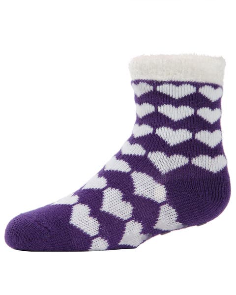 Hearts Galore Girl's Cozy Non-Slip Socks (Big Kid)