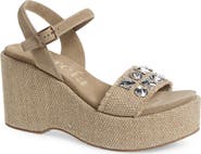 Pedro Garcia Delina Ankle Strap Platform Wedge Sandal