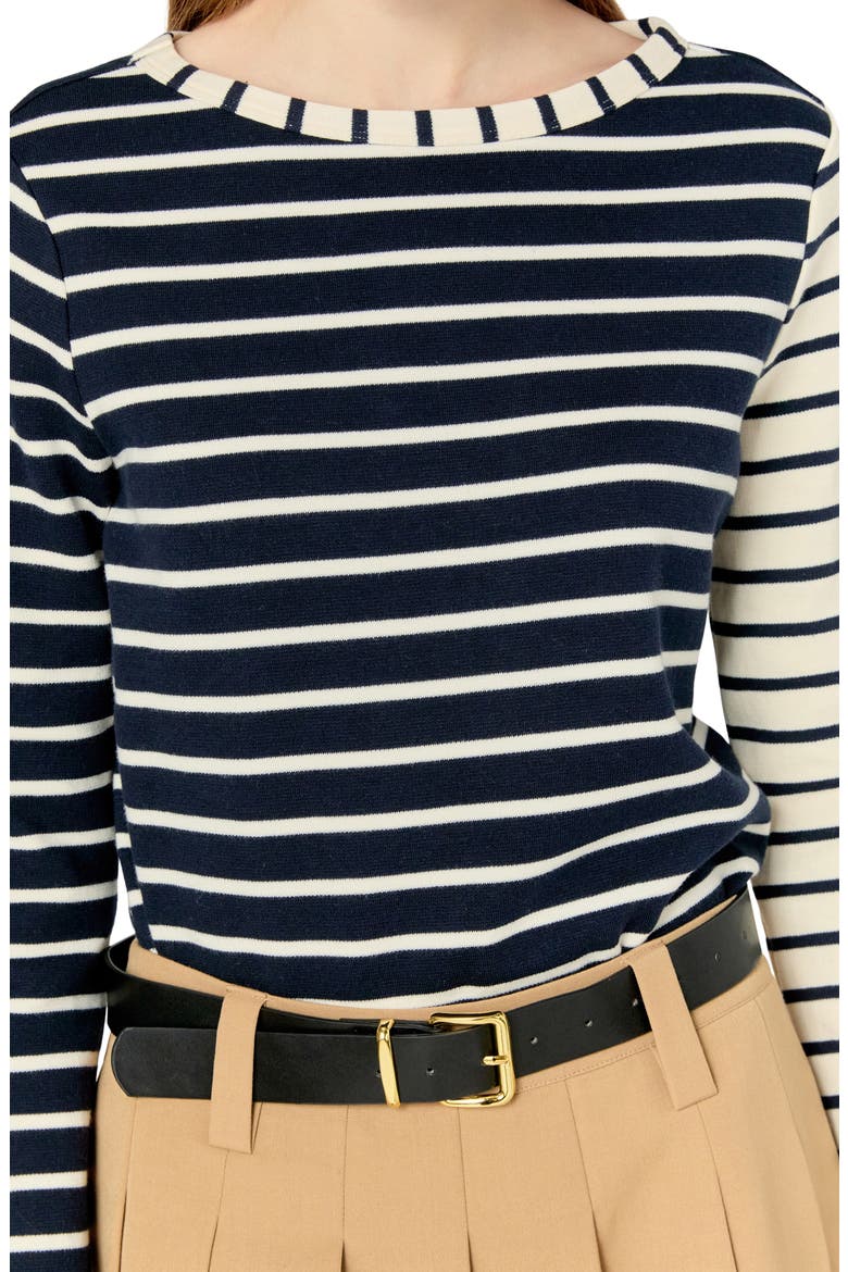 Multistripe Cotton T-Shirt, Alternate, color, Z/DNUNAVY MULTI