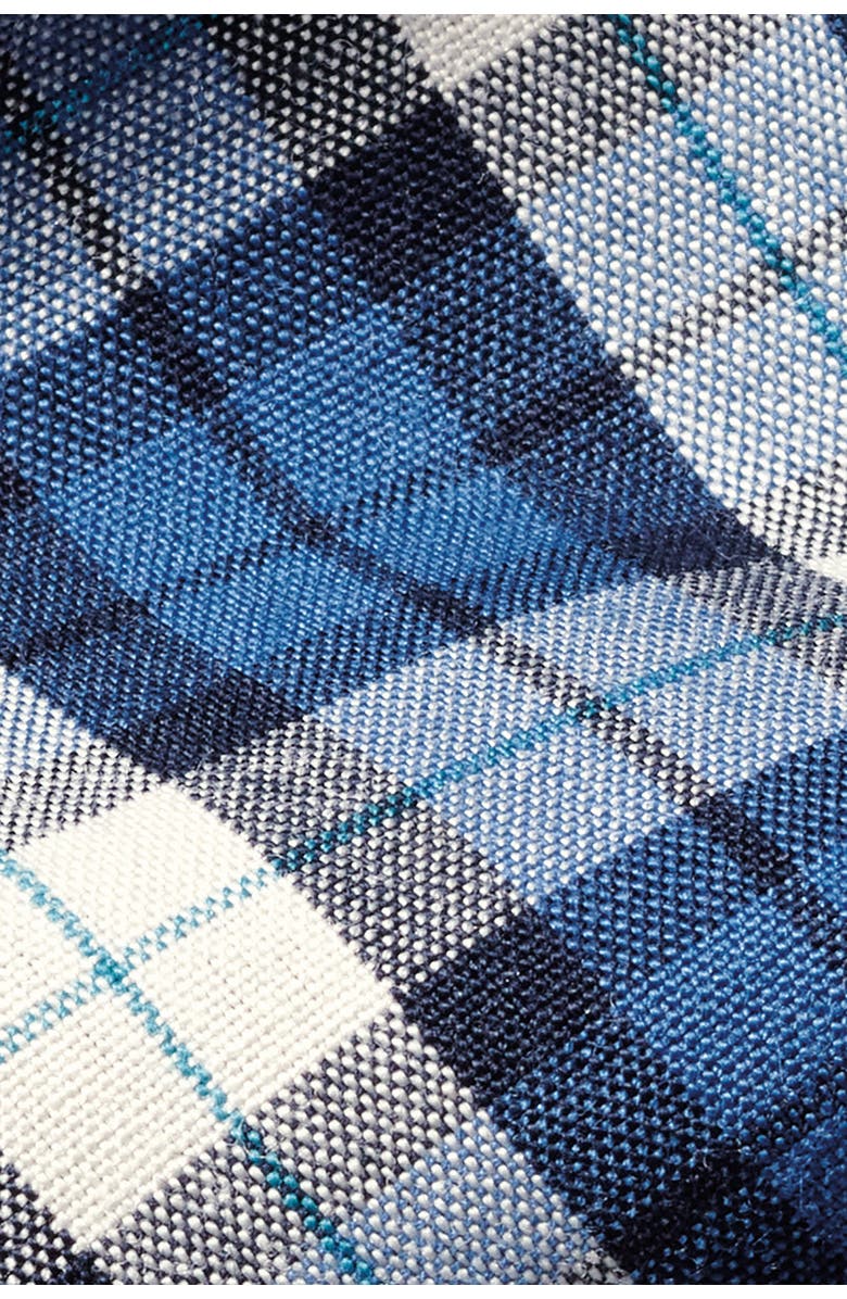 Charles Tyrwhitt Slim Fit Plaid Check Non-Iron Stretch Poplin Shirt, Alternate, color, Ocean Blue