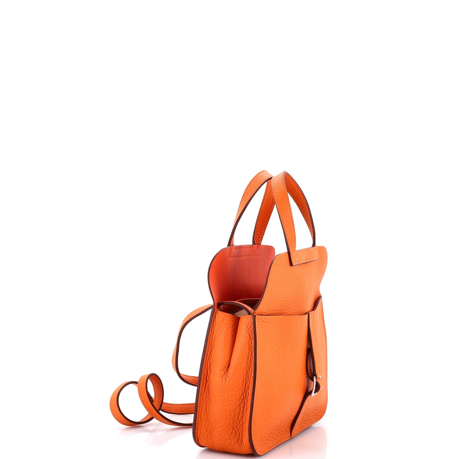 Pre-Owned Hermes Halzan Bag Clemence 25, Alternate, color, Feu