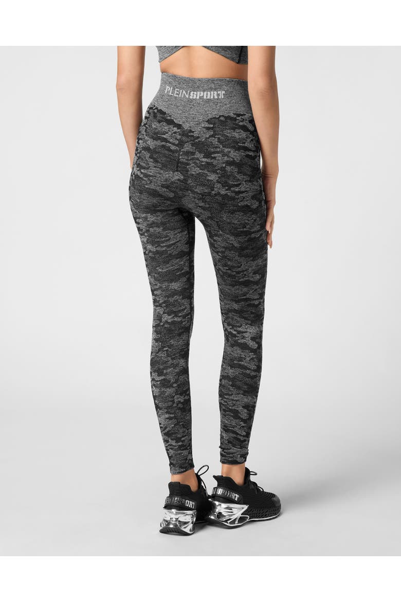 Seamless Sport Leggings Camouflage Women, Alternate, color, black