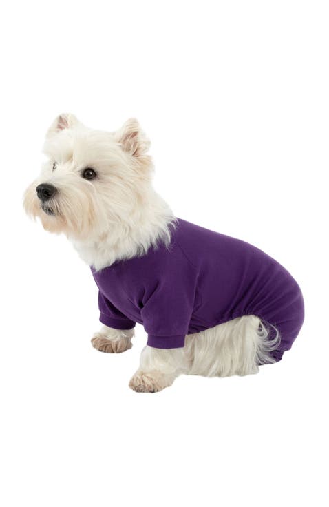 Dog Cotton Solid Matching Family Pajamas