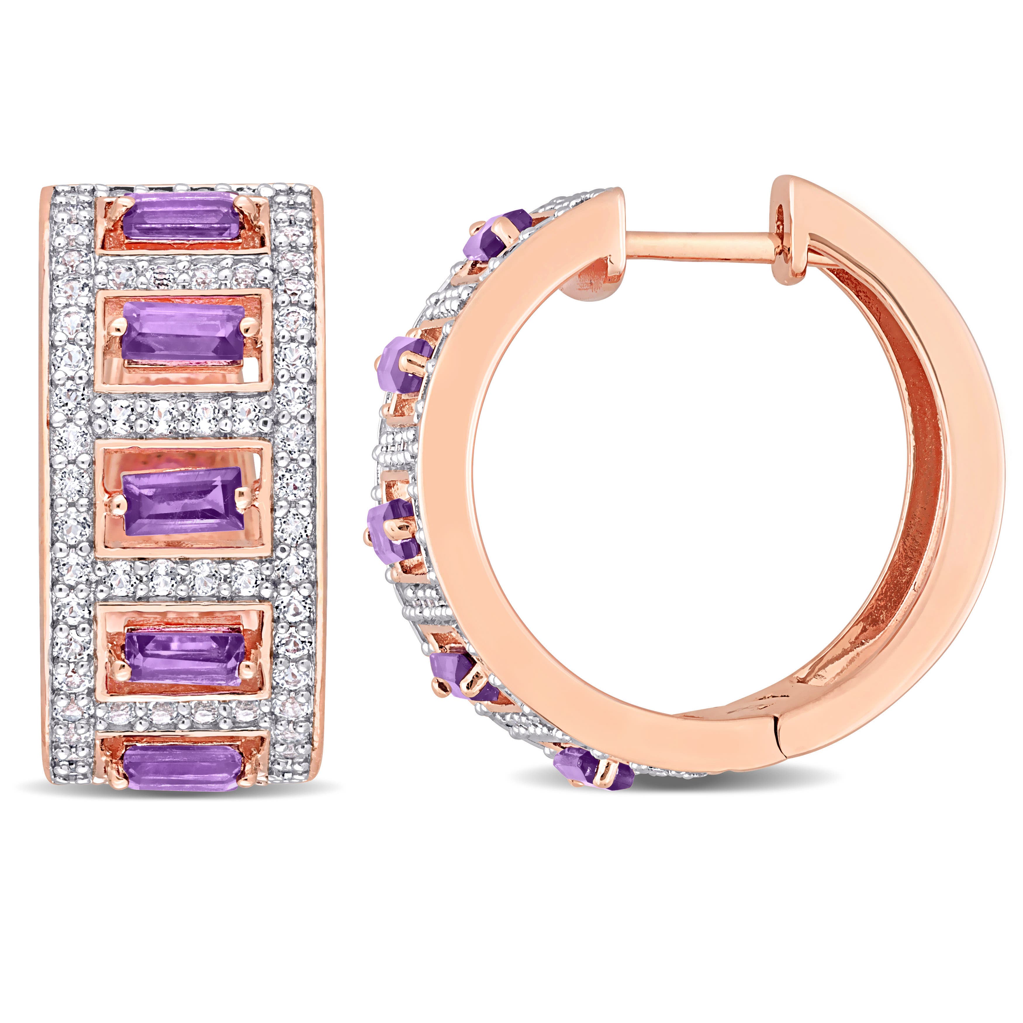 selected Amethyst/Rose-Plated