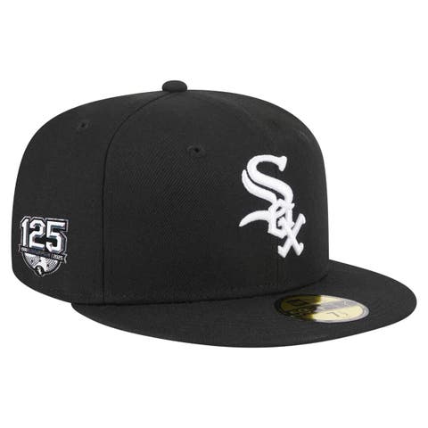 Men's New Era  Black Chicago White Sox 125th Anniversary 59FIFTY Fitted Hat