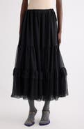 Chloé Tiered Silk Mousseline Skirt