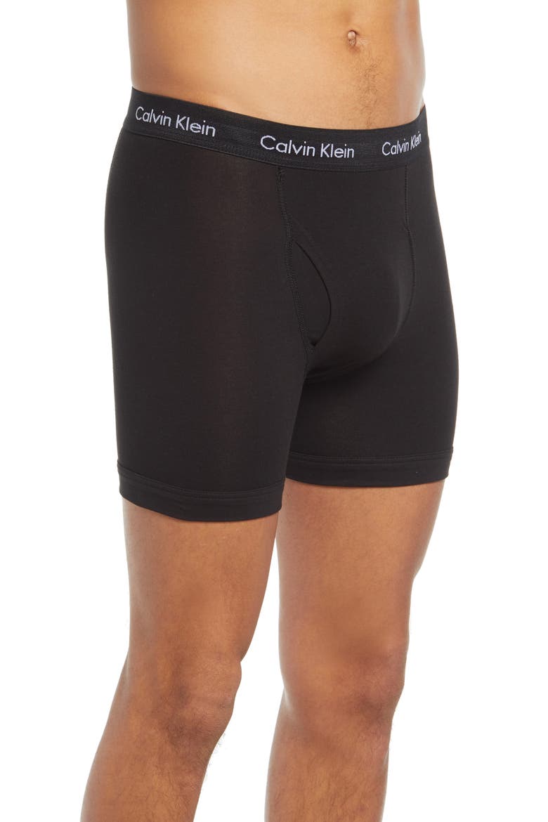 3-Pack Stretch Cotton Boxer Briefs, Alternate, color, UB1 BLACK